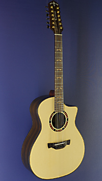 Crafter 12-string guitar, Stage Series STG G-20CE 12-Pro, Grand Auditorium, spruce, rosewood, cutaway, pickup