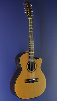 Merida Alcazaba, 12-string Westerngitarre Zeder, Palisander, Cutaway, Pickup