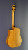 Gold Tone Micro Bass, short scale 63 cm, mit Mahagoni an Decke, Zarge und Boden, mit Tonabnehmer und Cutaway, Rückseite