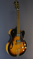 Höfner HCT-SL-E2 Jazzgitarre, Fichte, Ahorn, Cutaway, sunburst, 2 Pickups