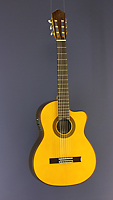 Angel Lopez, Konzertgitarre mit Tonabnehmer Fichte, Palisander, Cutaway, Pickup