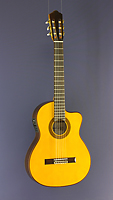 Angel Lopez, Konzertgitarre mit Tonabnehmer Fichte, Palisander, Cutaway, Pickup, halbakustisch