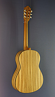 Höfner Ecotic Wood klassische Gitarre, Mensur 65 cm, Fichte, Zebrano, Rückseite