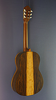 Höfner, klassische Gitarre, Mensur 65 cm, Zederdecke und Sandelholz an Zargen und Boden, Rückseite