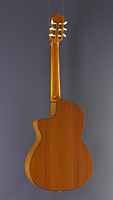 Juan Aguilera, Model nat cut, Konzertgitarre Zeder, Mahagoni, Cutaway, Pickup, Rückseite